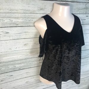 a.n.a. Cold shoulder v neck